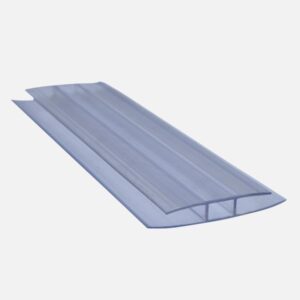 POLYCARBONATE H PROFILE CLEAR 6MM X 6000MM